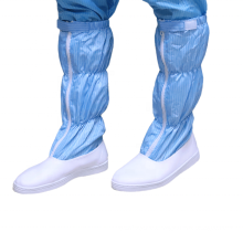 LN-1577108 Hot Sale Anti-dust Anti-static High Boots ESD Safety Shoes White Blue Color Cleanroom Boots